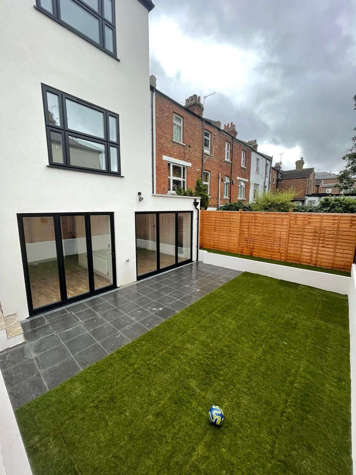 Rear extension with full-width glazing onto the garden