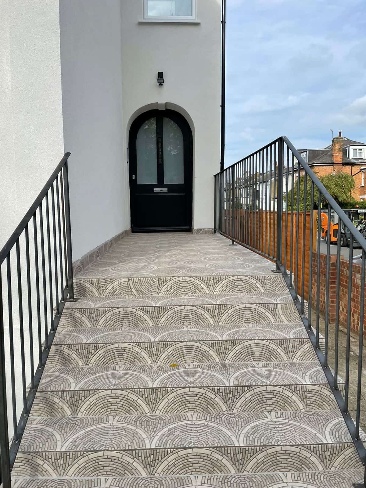 New entrance steps and front door