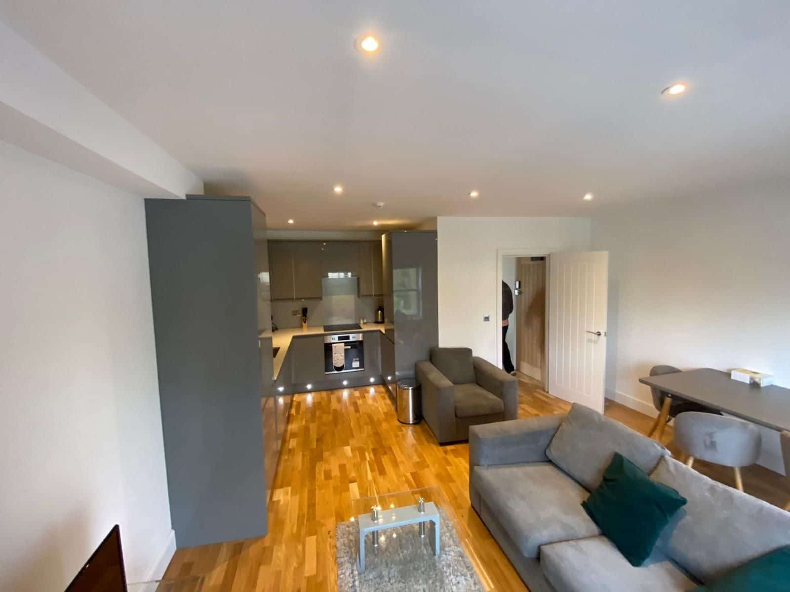 Kitchen and living room