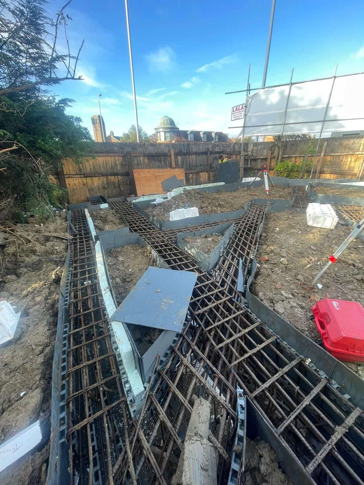 Reinforcement for the ground beams