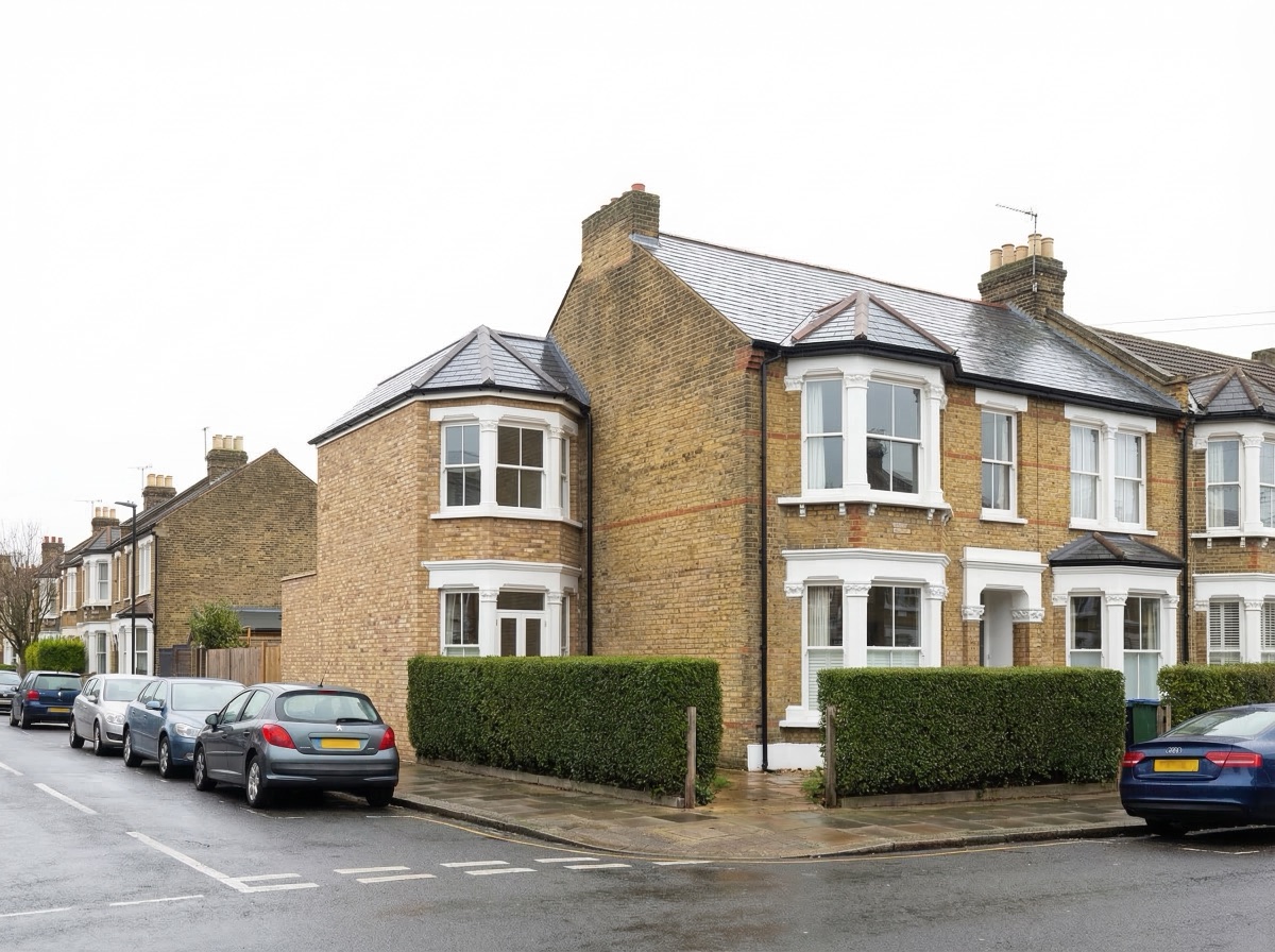 Completed house extension in Wood Green area