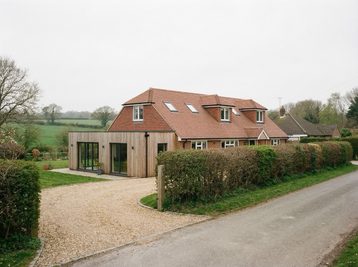 Completed house extension in Barnet area