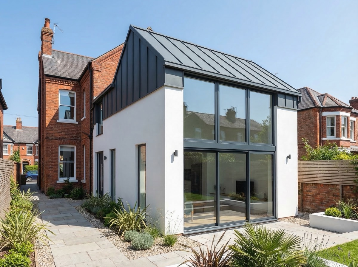 Completed house extension in Tottenham area