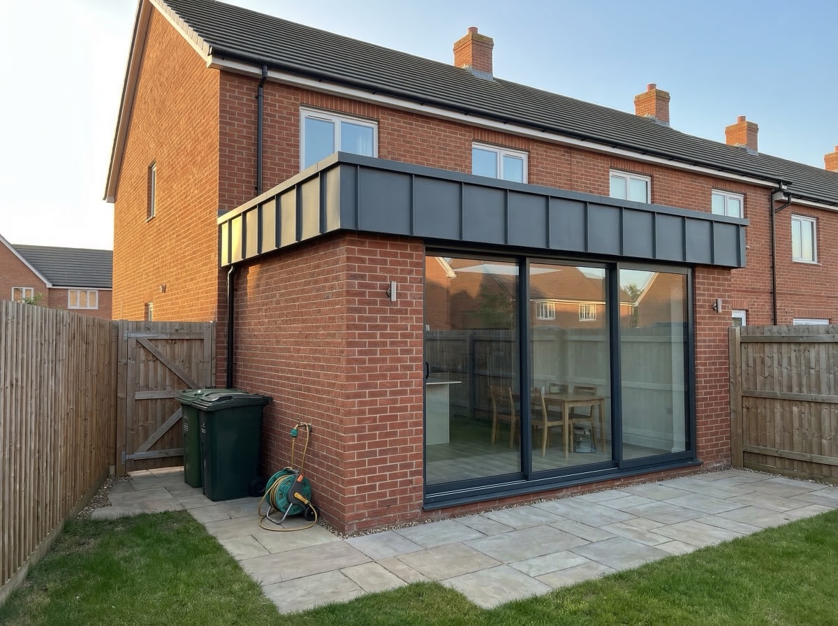 Completed house extension in Hoddesdon area